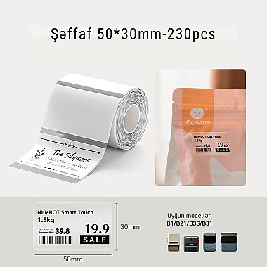 Şəffaf5030mm-230pcs