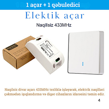 433 MHz açar