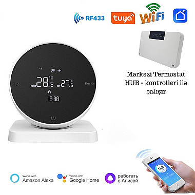 Mərkəzi Termostat HUB - kontrolleri ilə çalışır