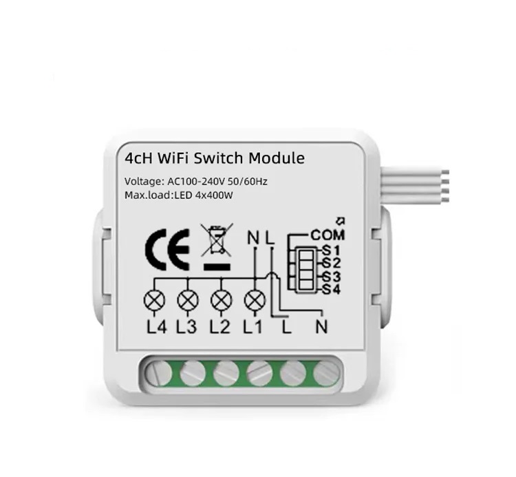 Ağıllı elektrik yandırıb söndürmə 4 çıxışlı rele