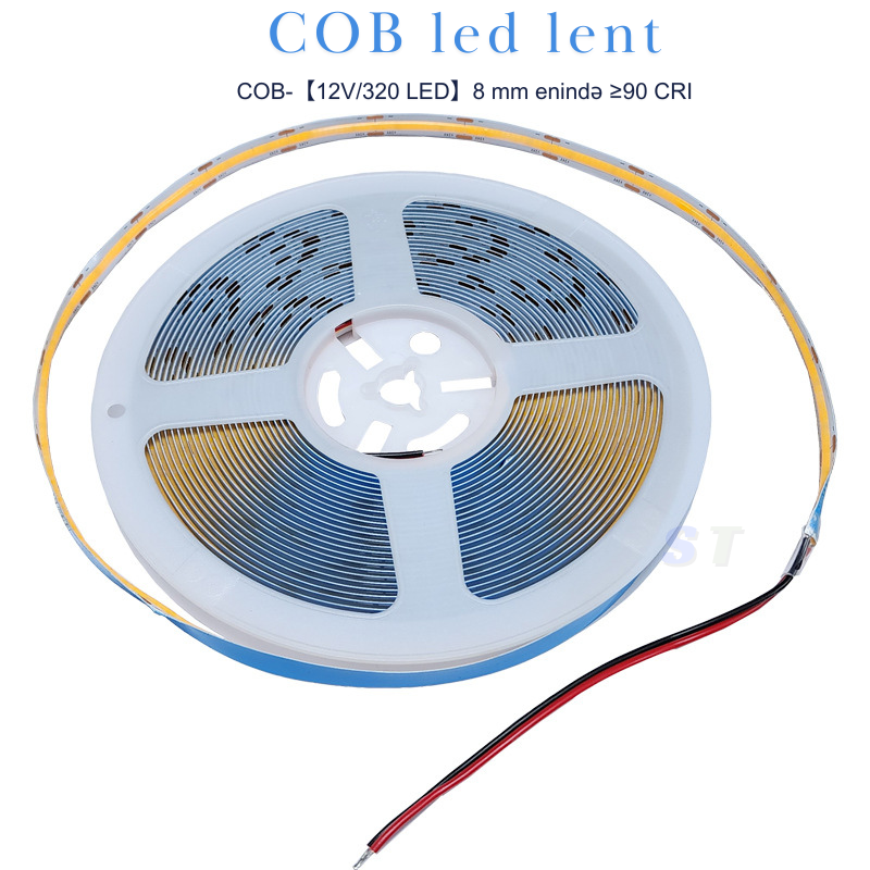 COB LED Zolaq İşıq 10 metr 12V/24V