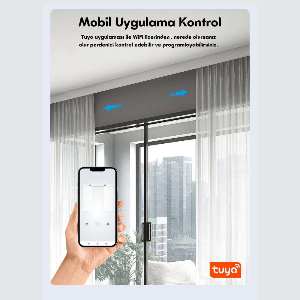 Tuya Ağıllı Modulyar Pərdə Motoru, Novato