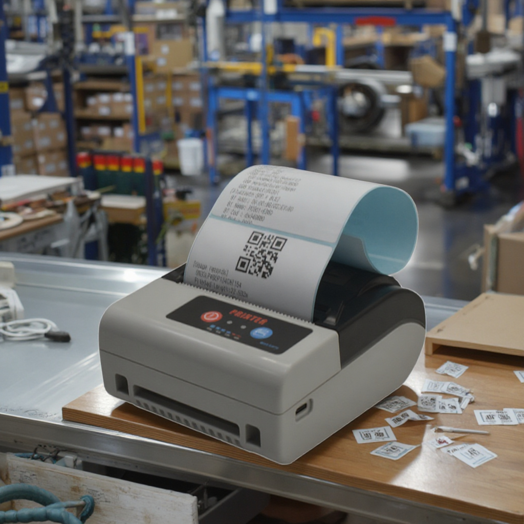 PC301 Portativ Qəbz və Etiket Printeri – 80mm, Bluetooth + USB