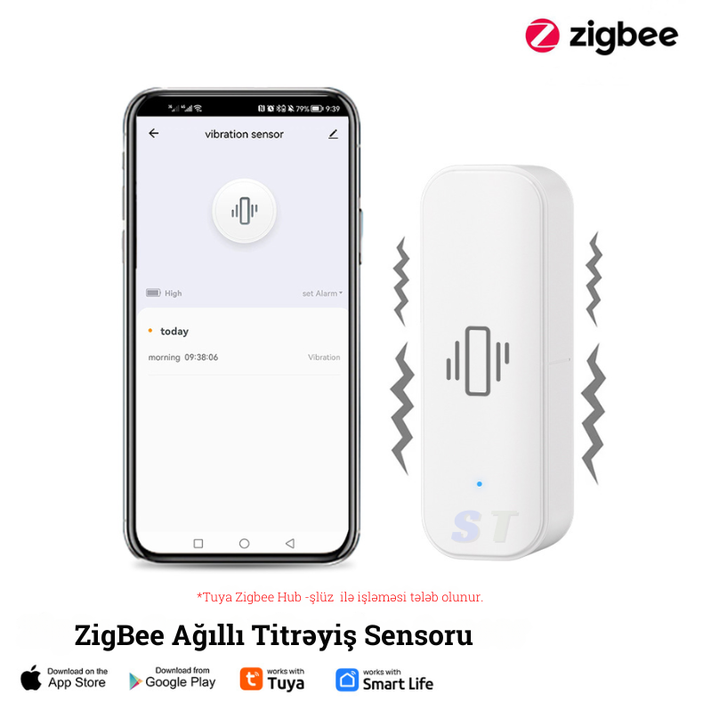 Titrəyiş sensoru, ZigBee